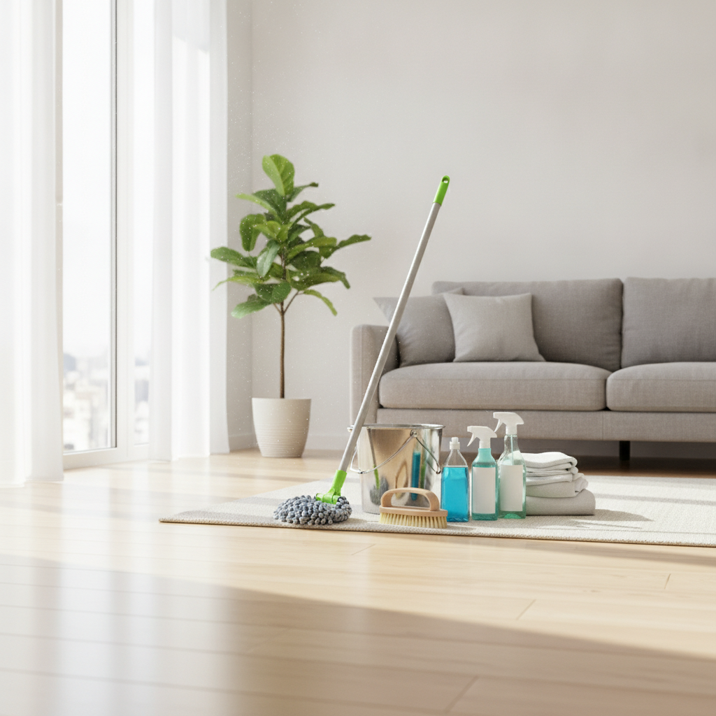 Cleaning Service - No Face and No Text